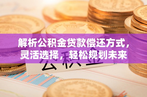 藤县解析公积金贷款偿还方式，灵活选择，轻松规划未来