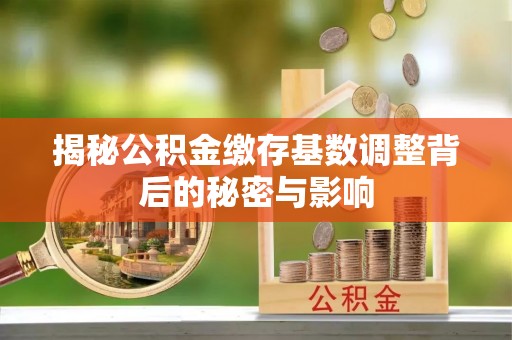 藤县揭秘公积金缴存基数调整背后的秘密与影响