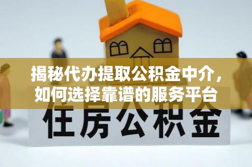 藤县揭秘代办提取公积金中介，如何选择靠谱的服务平台