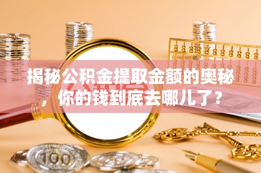 藤县揭秘公积金提取金额的奥秘，你的钱到底去哪儿了？